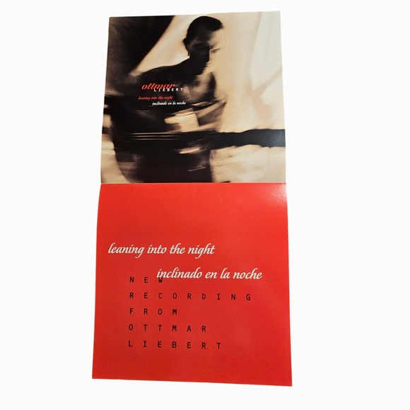 Ottmar Liebert Leaning Into The Night 12x24 Double Sided Promo Poster VTG 1997 - Picture 2 of 5